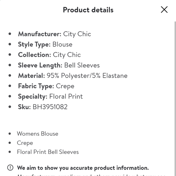 EUC CITY CHIC BLOUSE SIZE 20 - Picture 3 of 3